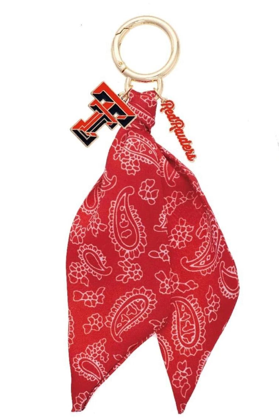 Texas Tech Red Raiders Bandana Bag Charm Keychain